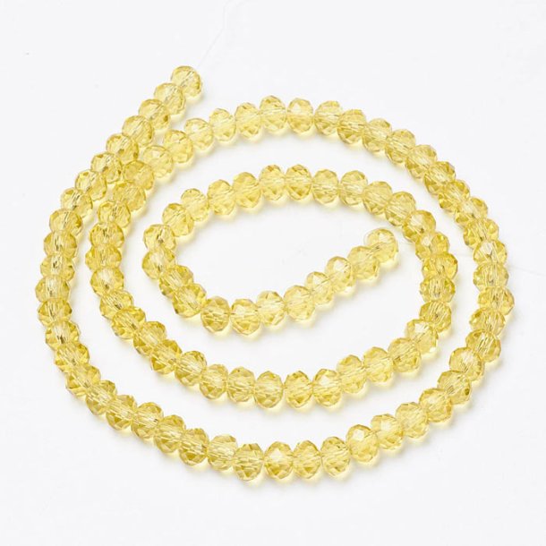 Celestial, whole strand, Light Topaz, roundel, 3x2 mm, approx. 152 pcs