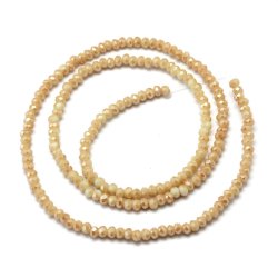 Celestial-Kristall, ganzer Strang, helles braun, 3x2mm, ca. 140 Stck