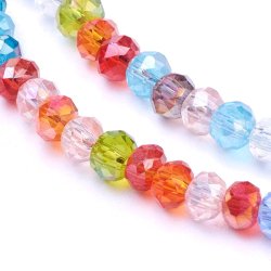 Celestial, ganzer Strang, gemischte Farben, klein, 3x2 mm, 140 Stk.