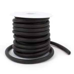 Gummischnur, PVC, Höhle Schnur, ganze Rolle, schwarz, 2 mm, 30 m