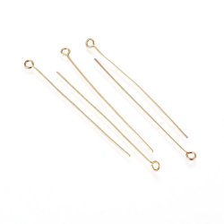 &Ouml;senstifte, vergoldeter Stahl, 50x0,6 mm, 100 Stk.