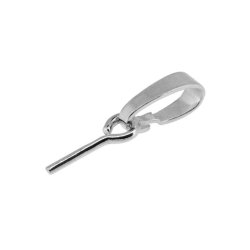 Anh&auml;nger-Haken mit Stift&ouml;sen, Sterlingsilber, 14x0,7 mm, 1 Stk.
