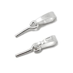 Anh&auml;nger-Haken mit Stift&ouml;sen, Sterlingsilber, 14x0,7 mm, 1 Stk.