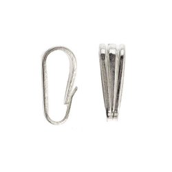 Haken fr Anhnger, Sterling Silber, 8x3x4 mm, 2 Stk.