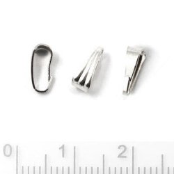 Haken fr Anhnger, Sterling Silber, 8x3x4 mm, 2 Stk.
