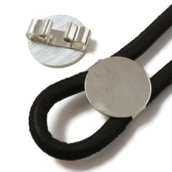 Plade med 2 justerbare snorb�jler, pladediameter 20 mm til 4-5mm snor, 1 stk