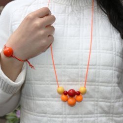 Acrylic beads, 20mm, round, bright yellow, 6pcs.