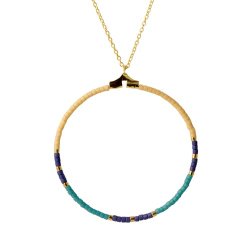 Kreolen-Anh&auml;nger vergoldetes Stahl, 25x0,7 mm, 6 Stk