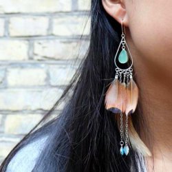 Blatt-Anh&auml;nger, Versilbertes Messing, 11x6 mm, 10 Stk.