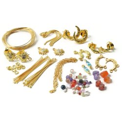 Night &amp; Day, vergoldetes 925er Silber, 5 Paar, DIY-Ohrringe mit Sonne und Mond.