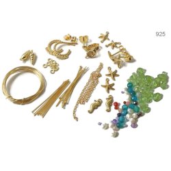 SeaWorld 2, vergoldetes 925er Silber, 3 Paar, DIY-Ohrringe mit Meerestieren.