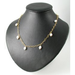 Gro�e Herzkette, vergoldetes Silber, Ma�e der Kettenglieder 5,6x4,4x0,6 mm, 20 cm