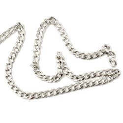 Ankerkette, stark, verdrehte Kettenglieder, Stahl, 7,5x5x1,4 mm, 50 cm