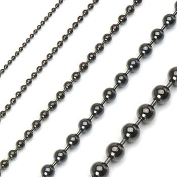 Stone ball chain for jewelry making top