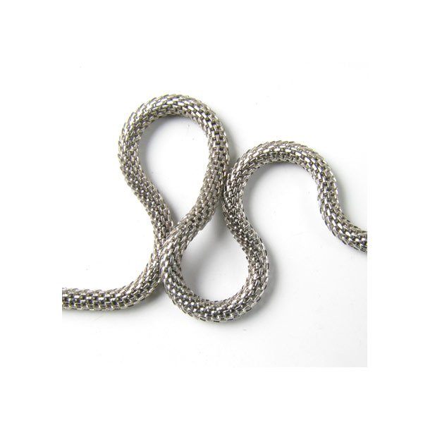 Snake chain, steel, thickness 3mm, 1m. Delivered in one piece when buying several pieces.