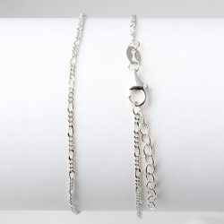 Armband, Figaro Panzer mit facetten, Sterlingsilber, Draht 0,4 mm, verstellbar 18-21 cm