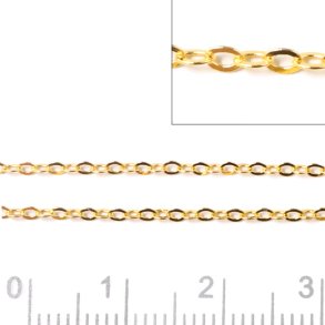 Amager, 8 mm Gold-Tone Lock Cable Chain Necklace