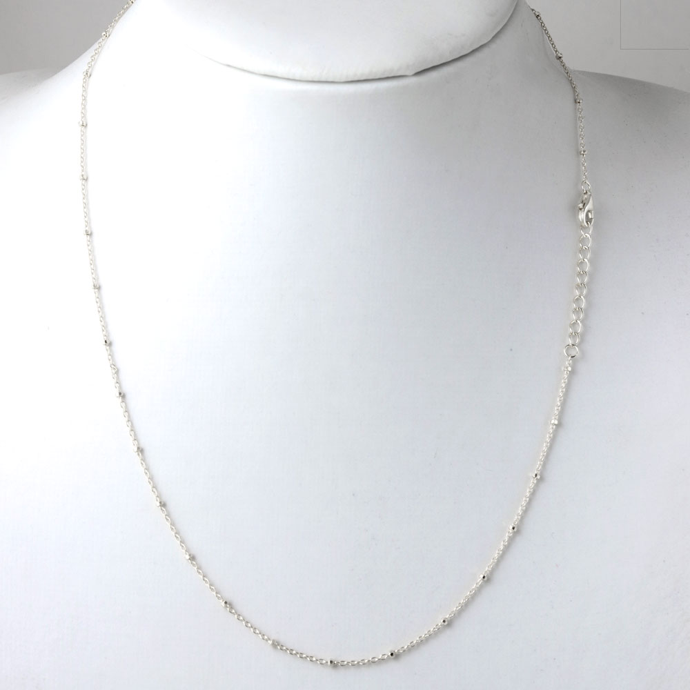『SA NECKLACE SILVER』 Necklace, Cable chain, AR35, Silver, wire thickness 0.35mm