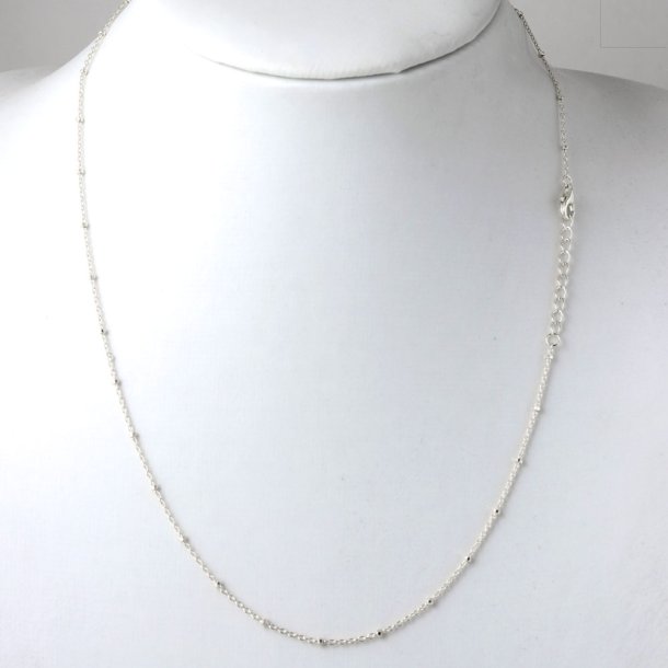 Necklace, Cable chain, AR35 Saturn, silver, wire thickness 0.35mm, 43,5-46,5cm