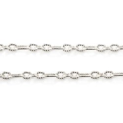 Figaro Ankerkette, diamond cut, Silber, Draht 0,4 mm, 50 cm