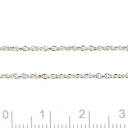 Ankerkette, AR35, Silber, Drahtdicke 0,35 mm, Gelenkbreite 1,5 mm, 50 cm