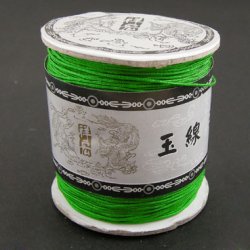 Polyesterschnur, kr&auml;ftiges Gr&uuml;n, 0,9 mm, 2 m