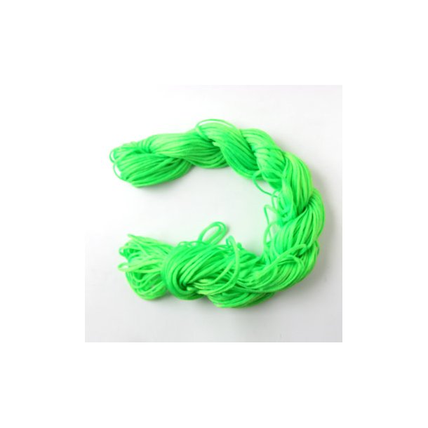 Nylon cord, neon green, 1,2mm, 24m.