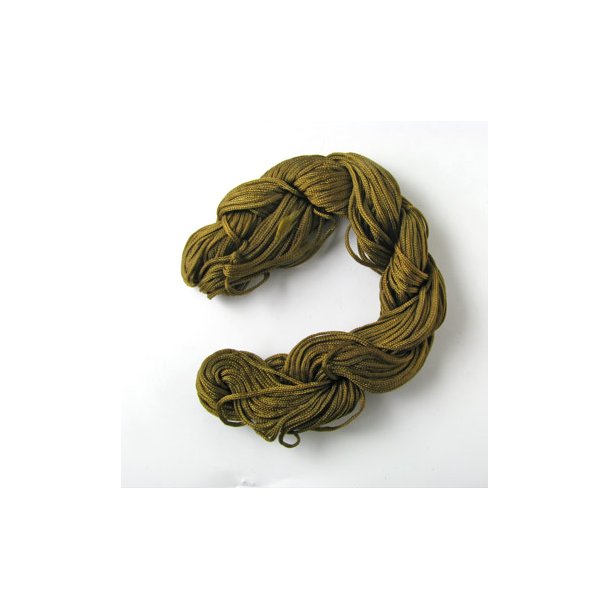 Nylon cord, golden green, 1,2mm, 24m.