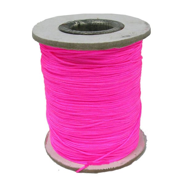 Polyestersnor, hel spole, neon pink, 0,9 mm, 90 meter