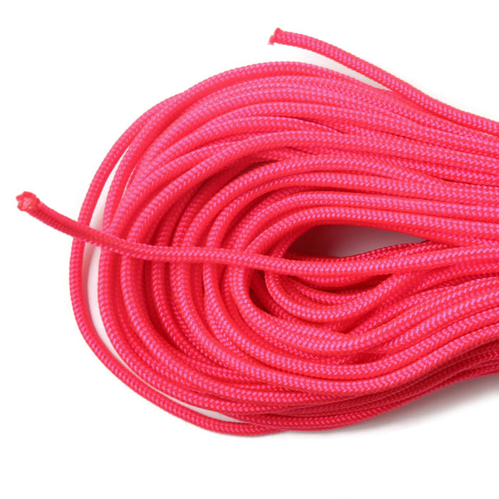 Fallschirmschnur, Typ 425, neon pink, 3 mm, 2 m