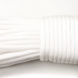 Fallschirmschnur / Paracord, wei&szlig;, 3-4 mm, 2 m