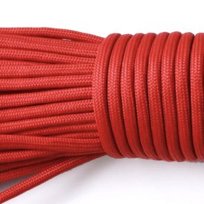 Fallschirmschnur / Paracord, Grokauf, rot, 3-4 mm, 30 m