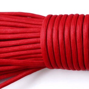 Fallschirmschnur / Paracord, tiefrot, 3-4 mm, 2 m