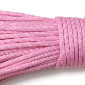 Paracord, bulk purchase, type 550, pink, thickness 4mm, 30m