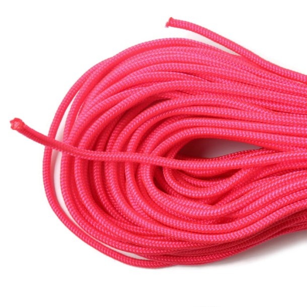 Fallschirmschnur, Typ 425, Gro&szlig;kauf, neon pink, 3 mm, 30 m
