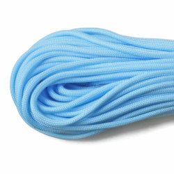 Fallschirmschnur / Paracord, Bndel, babyblau, 3-4 mm, 30 m