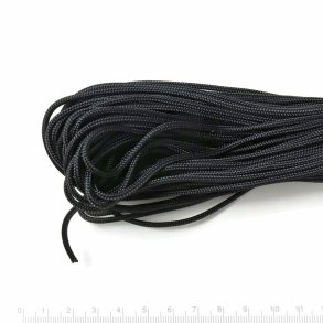 Paracord, Mini-cord, bulk purchase, black, 2,2mm, 30m