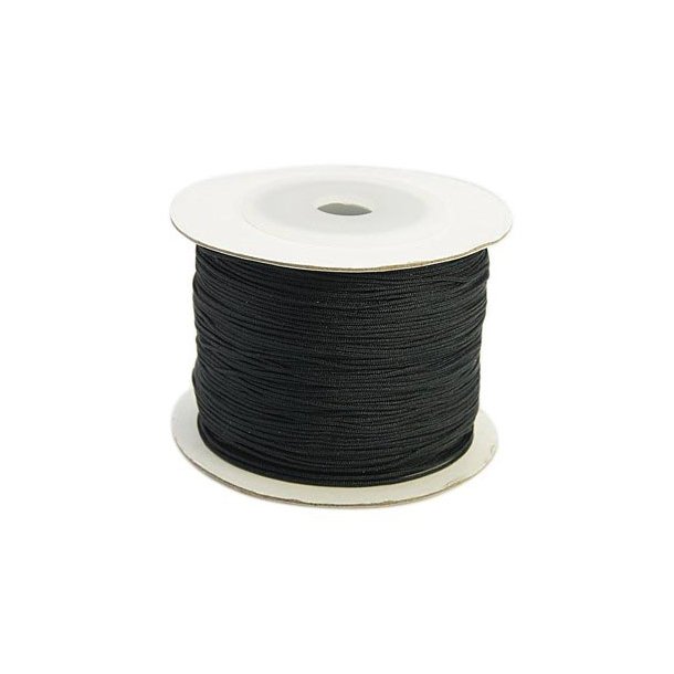 Nylon cord, spool, black, thin, 0,5mm, 70m.
