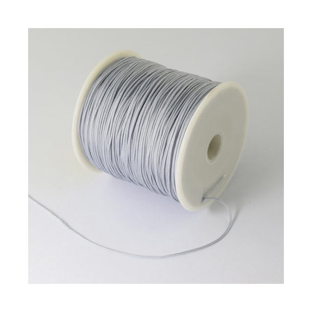 Nylon cord, grey, 0,5 mm, 2 m.