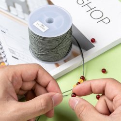 Polyesterschnur, ganze Spule, dunkelgrau, Starke ca. 0,9 mm, 90 m