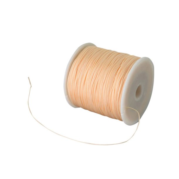 Nylon cord, peachpuff, 0,9 mm, full spool 90 m