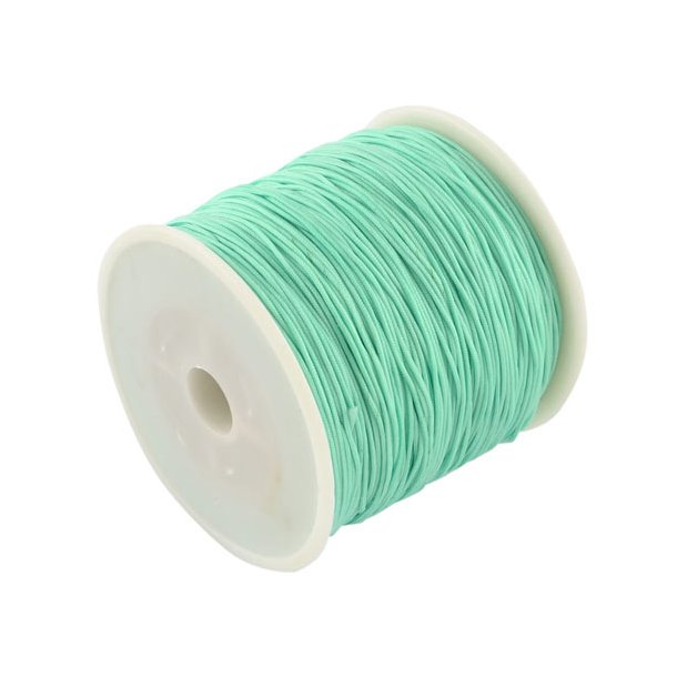Nylon cord, dark mintgreen, 0,9 mm, hel rulle 90 m