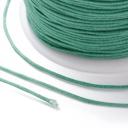 Nylon cord, dark turquoise green, 0,8 mm, hel rulle 90 m