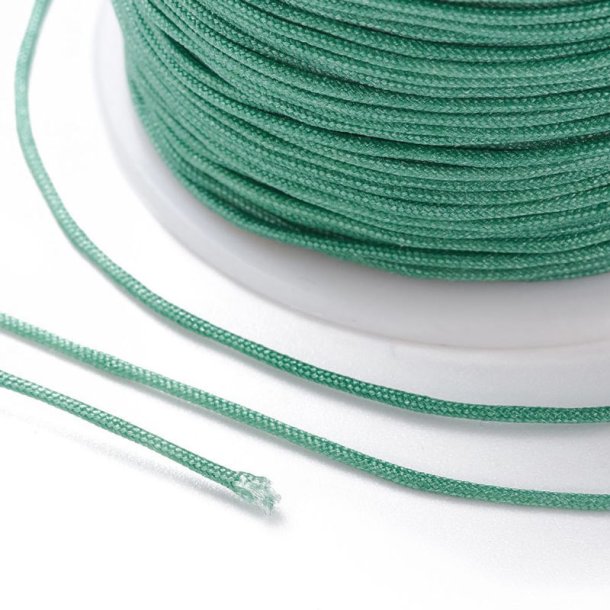 Nylon cord, dark turquoise green, 0,8 mm, 2 m