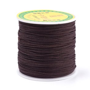 Polyester cord, full spool, coconut brown, 0.8 mm, 80 m.