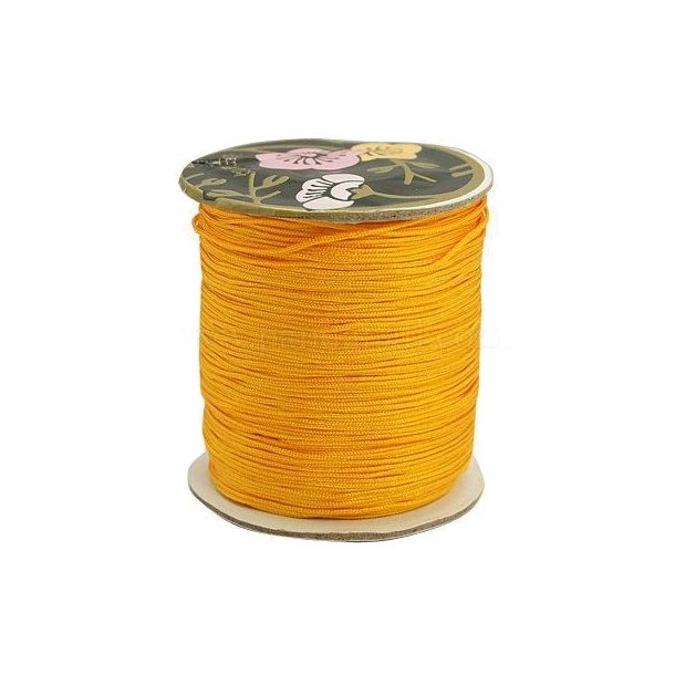 Nylon cord, full spool, golden yellow, 0,9mm, 90m