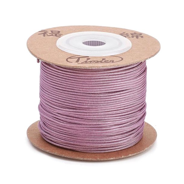 Polyesterschnur, ganze Rolle, helles lila, 1 mm, ca. 50 Meter