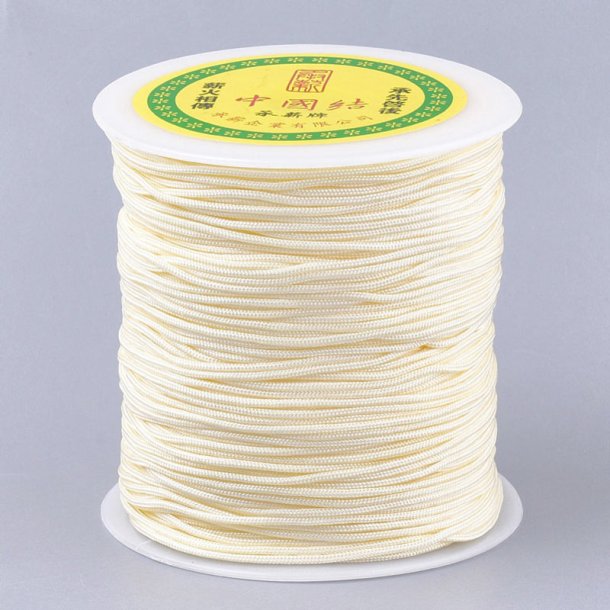 Nylon cord, spool, creamy white, thickness 1,5-2mm, 110m