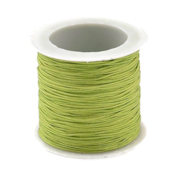 Polyester cord, full roll, spring green, 0.9 mm, 45 m.
