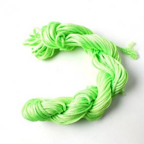 Nylon cord, bright light green, 1,5-2mm, 16m.